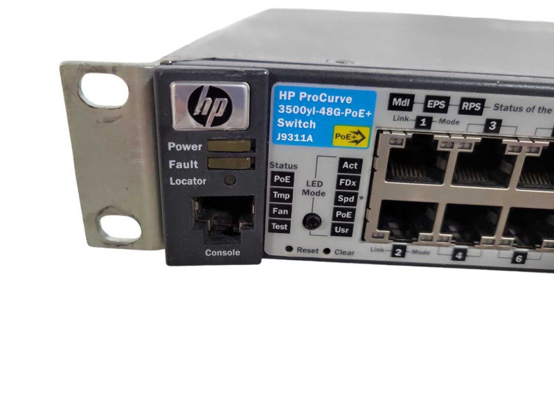 HP 3500yl-48G PoE+ Network Switch J9311A - factory reset  !