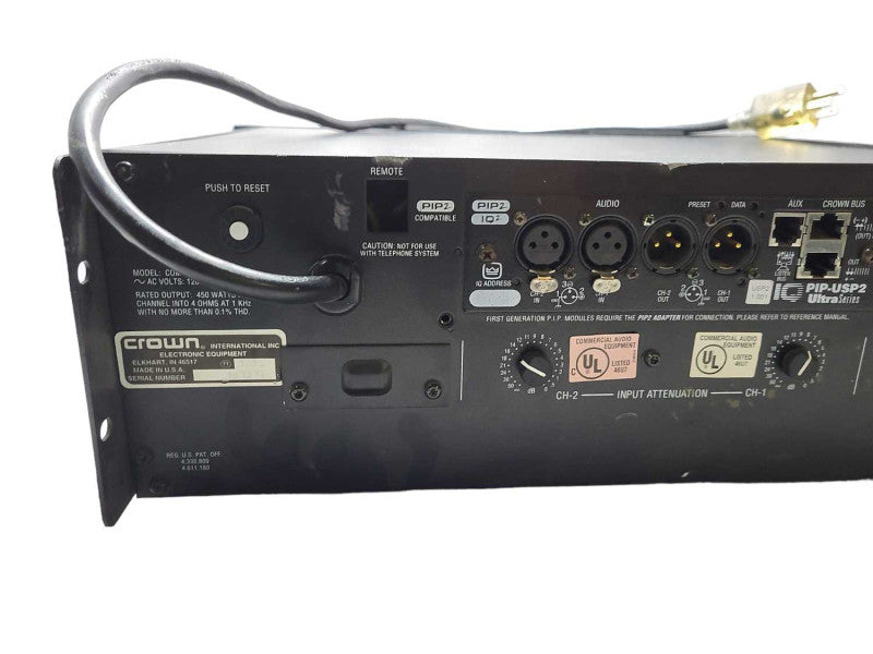 Crown COM-TECH 810 Power Amplifier READ $