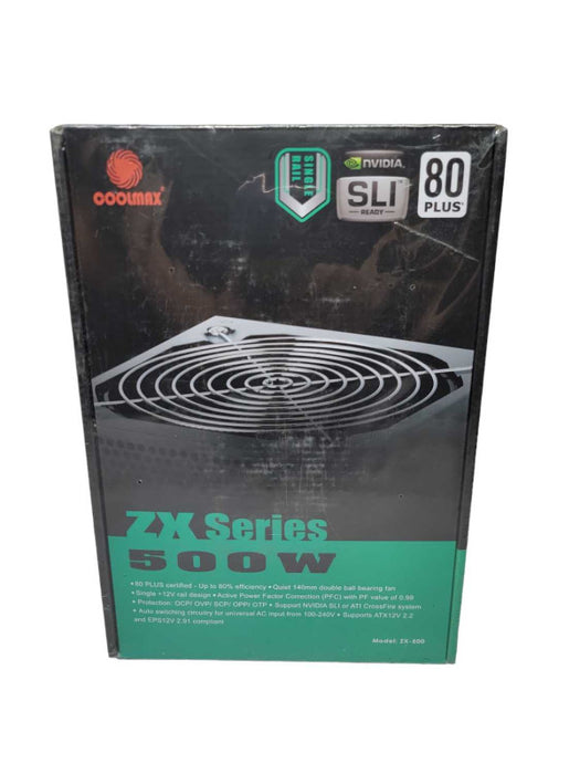 Coolmax ZX Series 500W 80 Plus PSU Q%