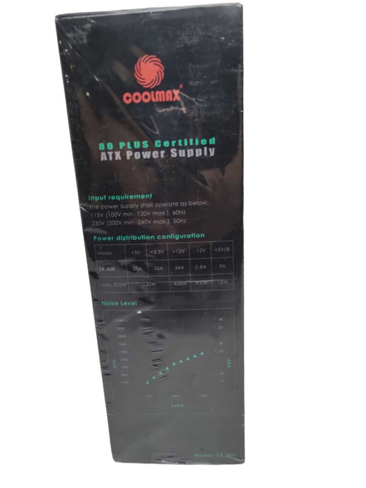 Coolmax ZX Series 500W 80 Plus PSU Q%