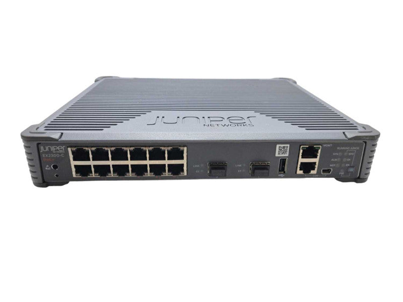 Juniper EX2300-C-12P PoE+ Switch 12x 1GbE & 2x SFP+ 10G Uplinks )