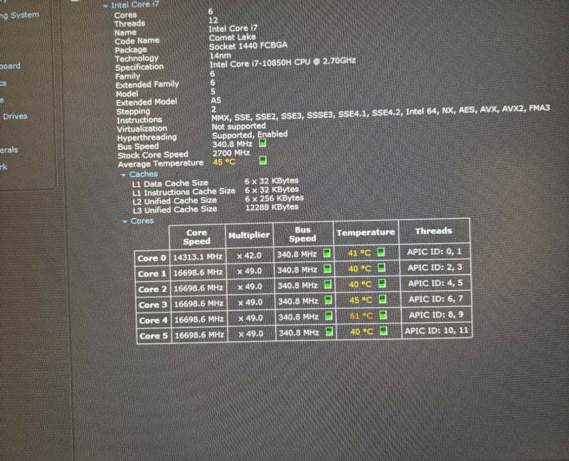 Lenovo ThinkPad P15 Gen1 i7-10850H QUADRO RTX3000 6GB GPU 32GB RAM 512 GB SSD