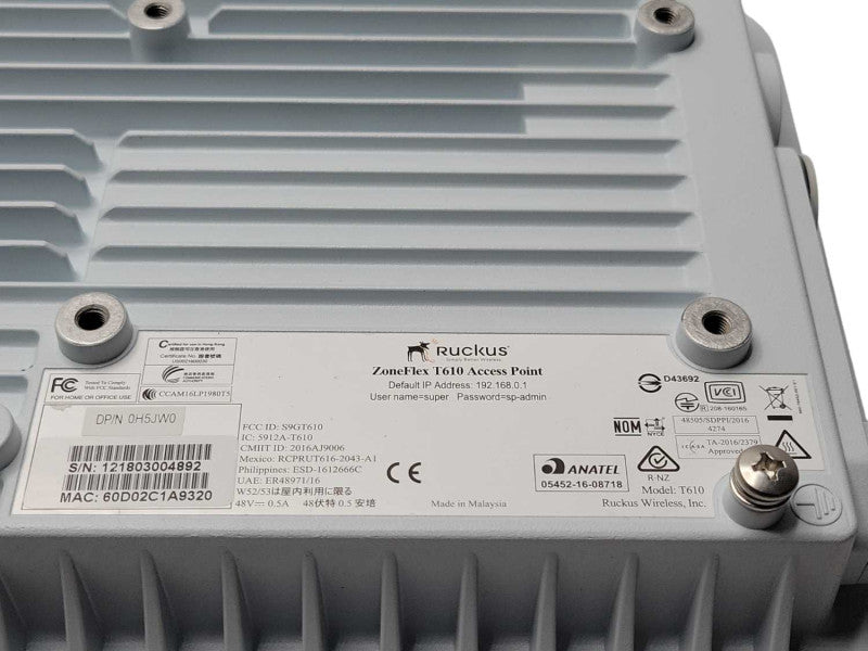 Ruckus ZoneFlex T610 Wireless Access Point READ _