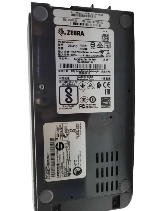Zebra ZD410 Direct Thermal Label Printer USB ZD41022-D0PE00EZ, READ _