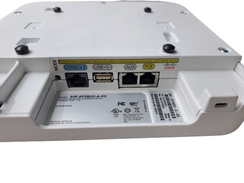 Cisco AIR-AP2802I-A-K9 | 802.11ac Dual Band Wireless AP + Mounting Bracket Q)