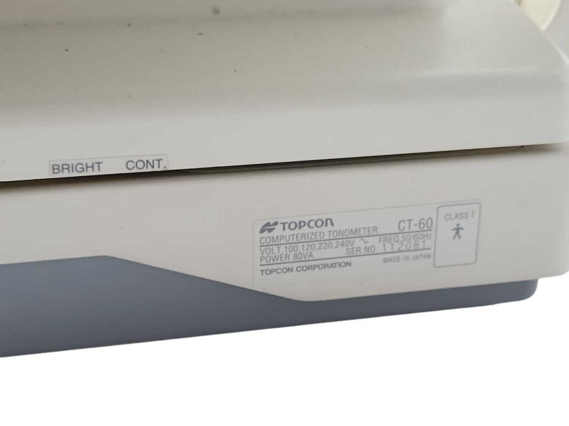 TOPCON CT-60 Computerized Tonometer, READ _
