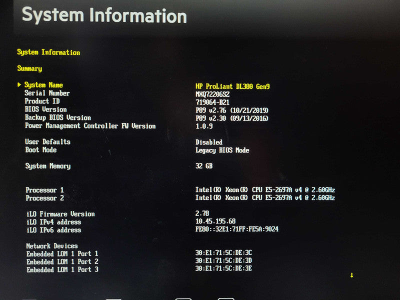 HP ProLiant DL380 G9 2U 2x Xeon E5-2697A v4 @2.6GHz 32GB DDR4 P440ar 2.5\\" $