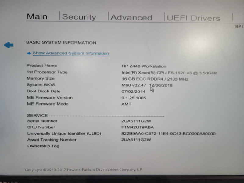 HP Z440 WorkStation Xeon E5-1620 v3 @ 3.50GHz 64GB DDR4 K620 GPU !