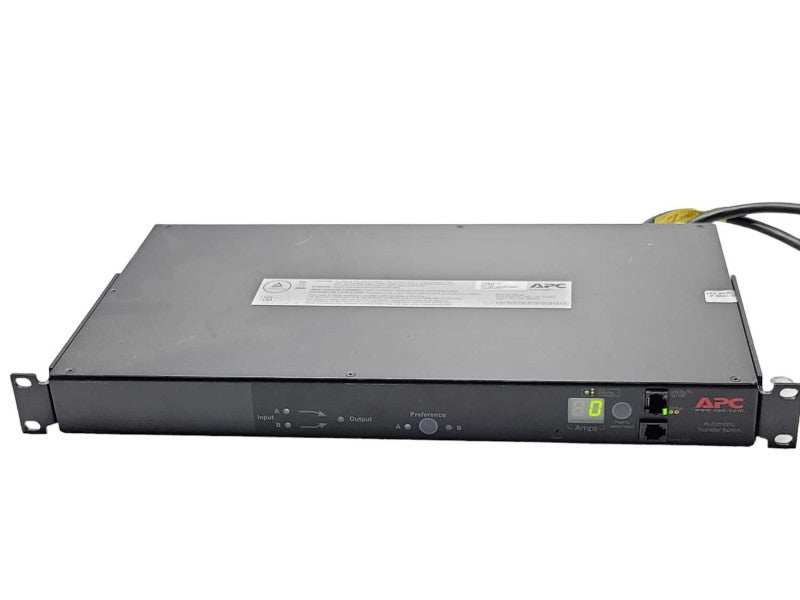APC AP7750A 10-Outlet Rack Mount Automatic Transfer Switch _