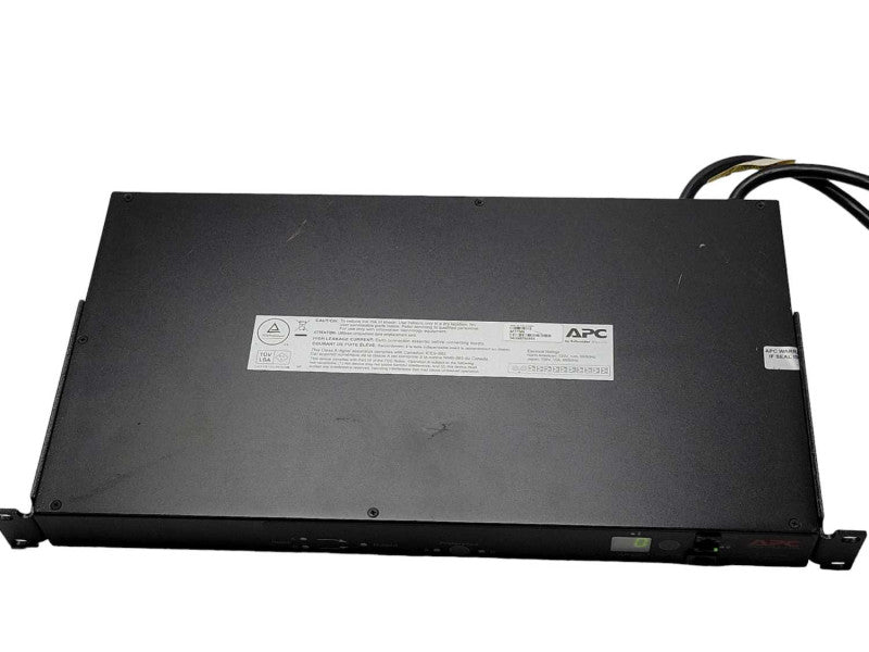 APC AP7750A 10-Outlet Rack Mount Automatic Transfer Switch _