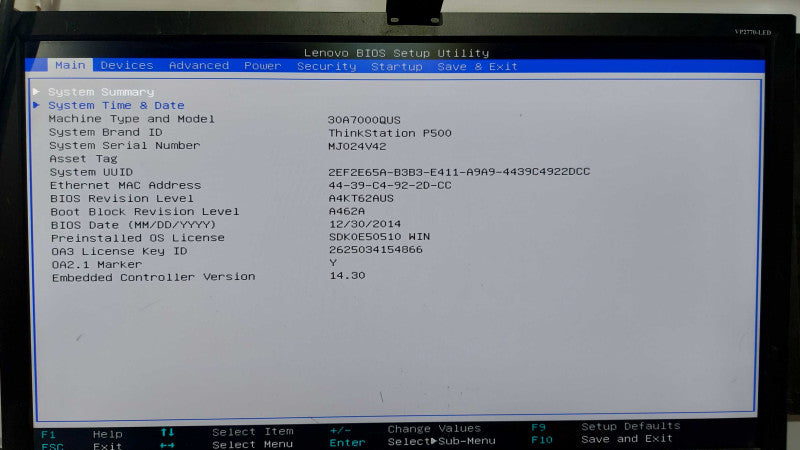 Lenovo P500 Xeon e5-1620 V3 @ 3.50ghz / 16gb ram / quadro K2200 GPU #