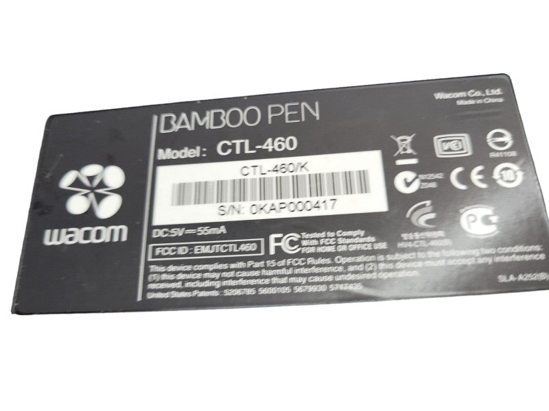 Wacom Bamboo Pen Tablet Model CTL-460  &