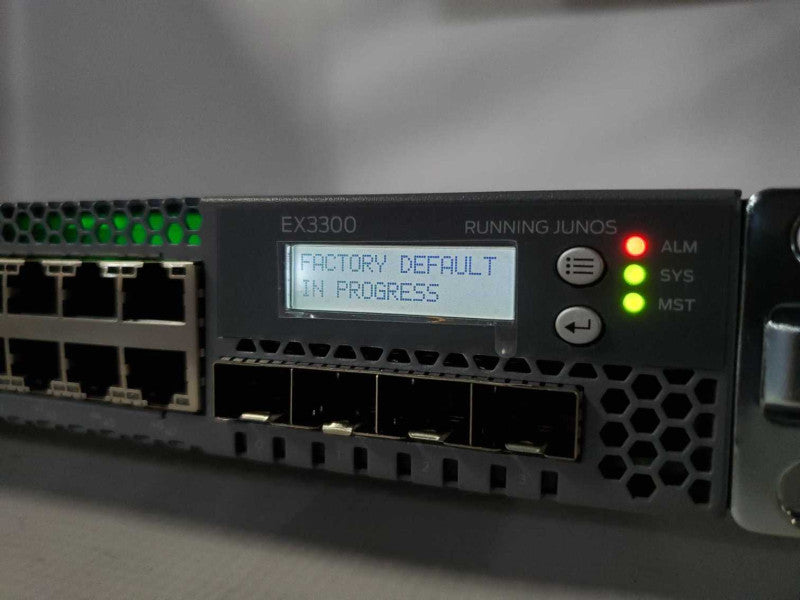 Juniper EX3300-48T 48 Port Gigabit Ethernet Switch - Fact Reset Q#