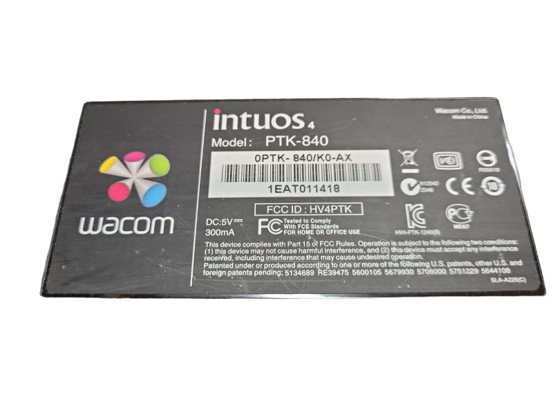 Wacom Intuos 4 0PTK-840/K0-AX Large Graphics Drawing Tablet - No Pen &