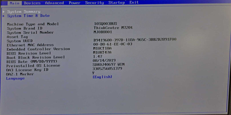 Lenovo ThinkCentre M720t | i7-8700 @ 3.20GHz 16GB DDR4 512GB M.2 )