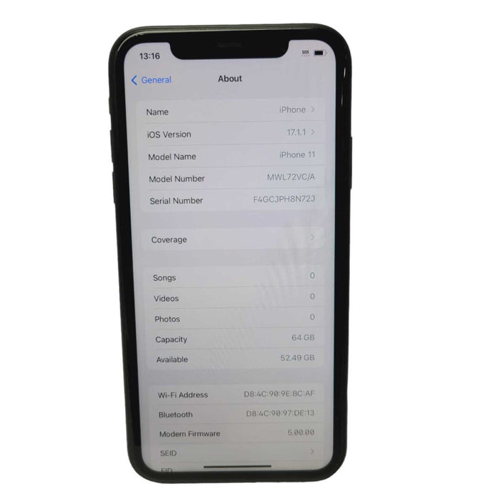 Apple iPhone 11 64GB UNLOCKED MINT -