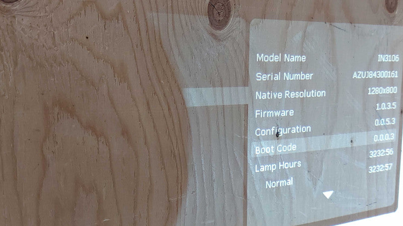 InFocus IN3106 Projector WXGA Conference Room Projector #