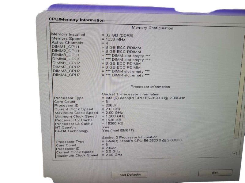 Dell Precision T5600 - 2x Xeon E5-2620 0 | 32GB RAM | NVIDIA NVS310 1GB %
