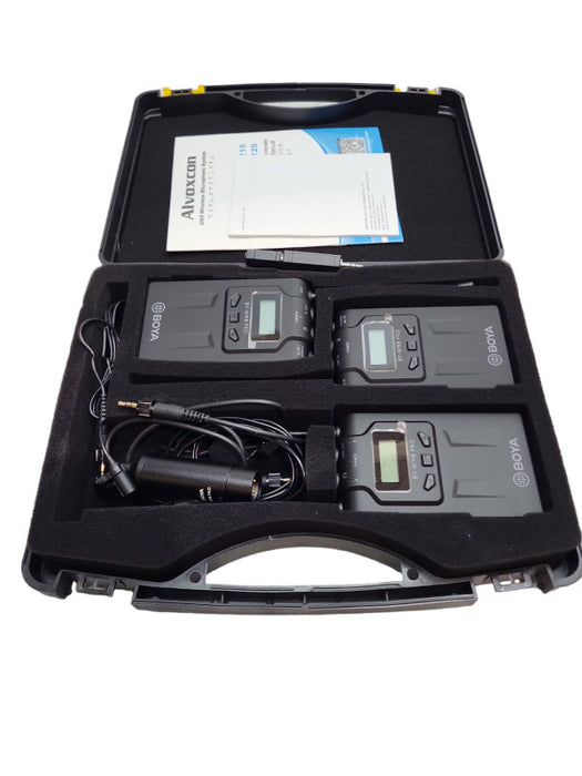 BOYA BY-WM8 Pro K2 UHF Dual-Channel Wireless Microphone System Transmitter  &