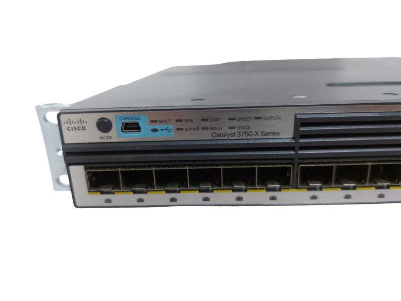 Cisco Catalyst 3750-X Series WS-C3750X-24S-S 24-Port Managed Switch - RESET Q#