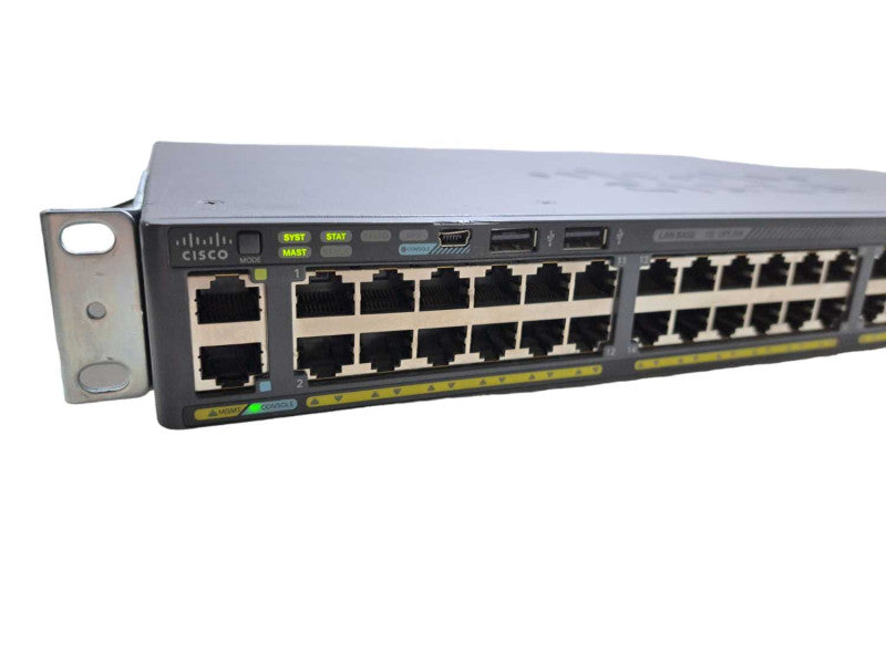Cisco WS-C2960X-48TS-L 48-Port Gigabit Managed Switch | Factory Reset )