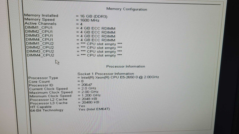 Dell Precision T5600 - Xeon E5-2650 0 | 16GB RAM | QUADRO 600 1GB %