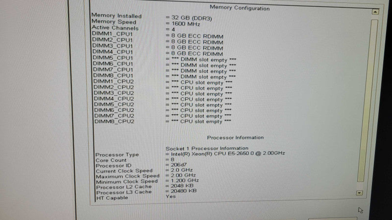 Dell Precision T7600 - Xeon E5-2650 0 | 32GB RAM | QUADRO NVS 295 %