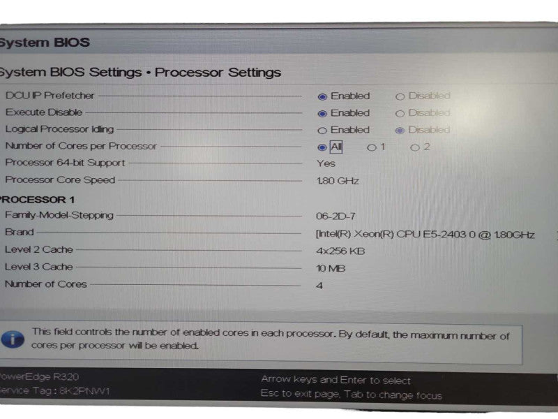 Dell PowerEdge R320 Xeon E5-2403 0 @ 1.80GHz 32GB RAM H710 mini !