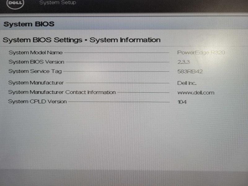 Dell PowerEdge R320 Xeon E5-2407 0 @ 2.20GHz 20GB RAM H710 mini !