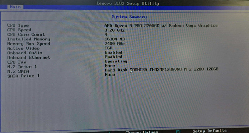 Lenovo M715q USFF | Ryzen 3 PRO 2200GE w/ Vega Graphics 16GB DDR4 128GB M.2  )