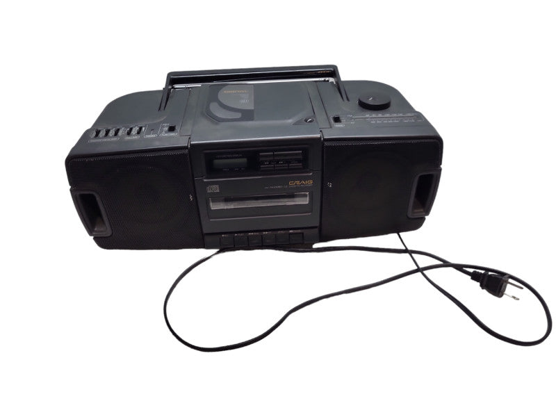 CRAIG JS8631 AM/FM Cassette Radio CD Player Vintage &
