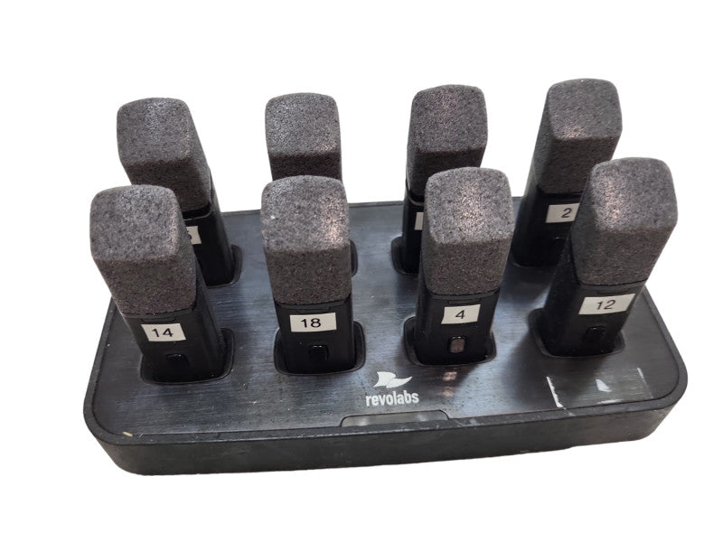 Revolabs 02-08HDCHG-C Charging Base & 8 MICs (HDTBLMIC -OM-11 DR &