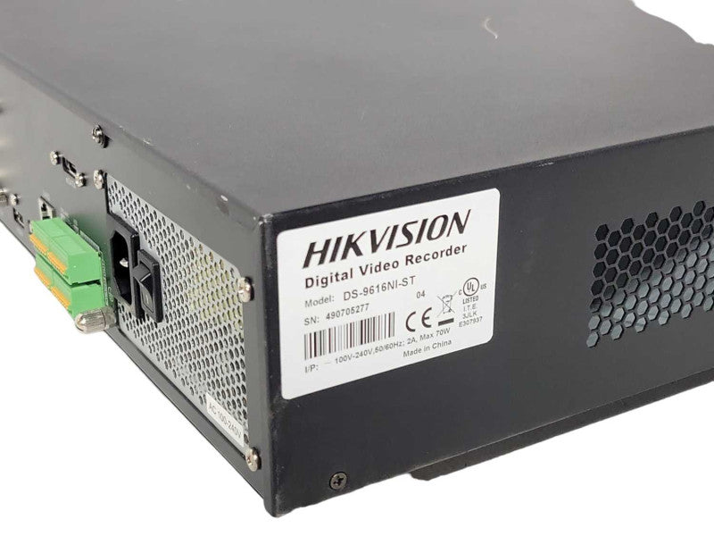 Hikvision Digital Video Recorder DS-9616NI-ST, 2x 4TB HDDs, READ _
