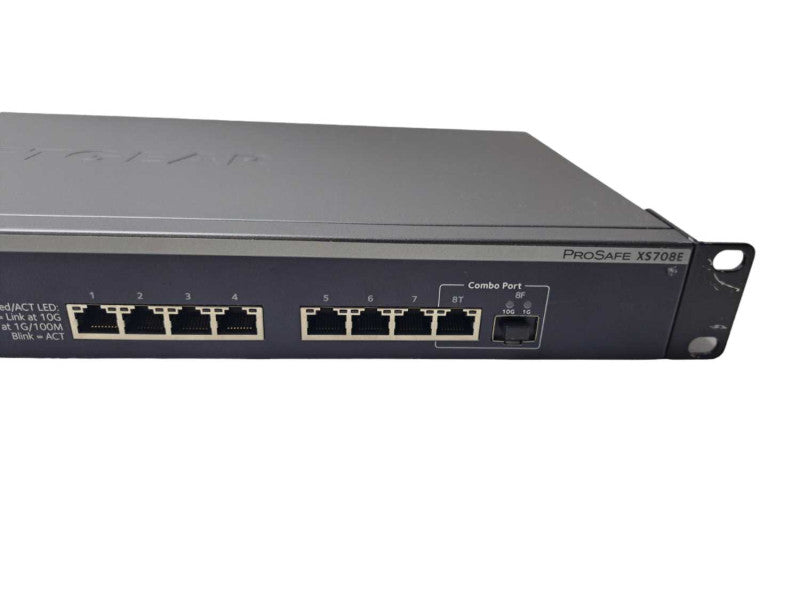 NETGEAR ProSafe XS708E | 10GBASE-T Switch 8 Port 10G )