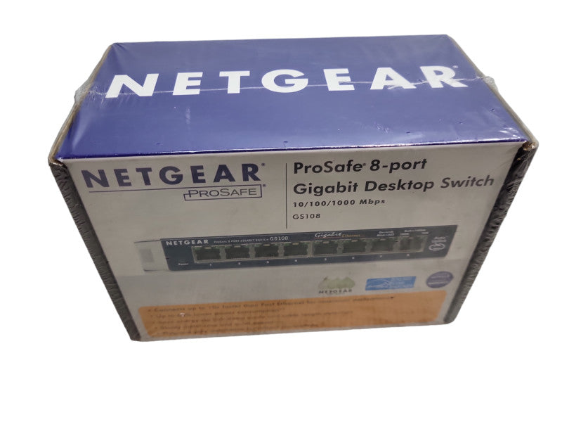 NETGEAR 8-Port Gigabit Ethernet Unmanaged Switch (GS108) &