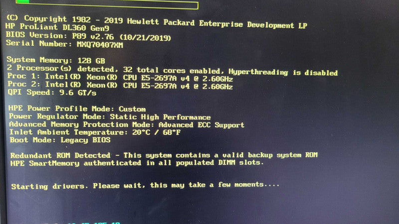 HP PL DL360 Gen9 - 2x Xeon E5-2697A v4 | 128GB RAM | P440ar | 2x800W PSU %