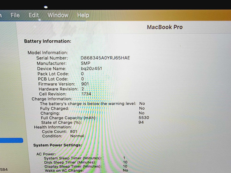 Apple Macbook Pro 2018 15\\" Core i7-8850H @ 2.6GHz 16GB DDR4 500GB SSD Radeon Pro 560X 4GB (