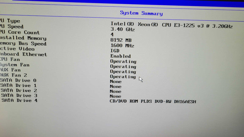 Lenovo TS440 - Xeon E3-1225 v3 | 8GB RAM | NO HDD  %