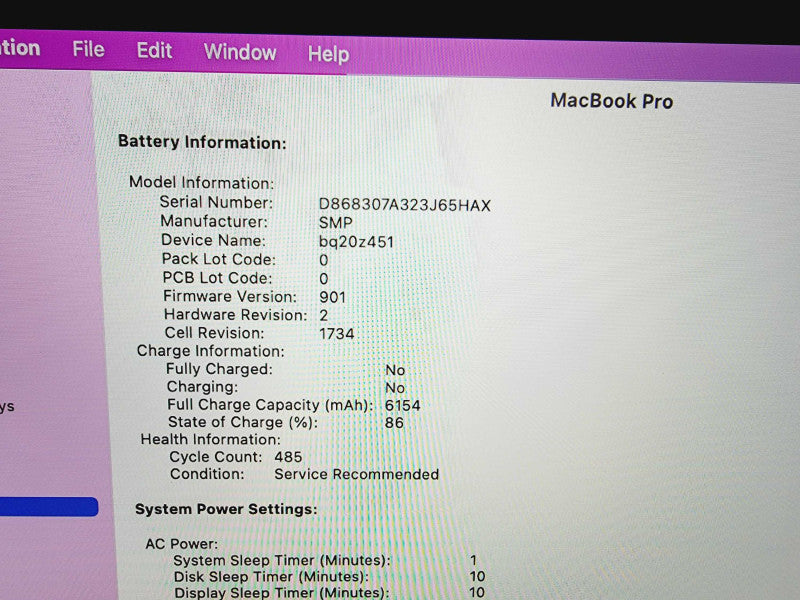 Apple Macbook Pro 2018 15\\" Core i7-8750H @ 2.2GHz 16GB DDR4 250GB SSD Radeon Pro 555X 4GB (