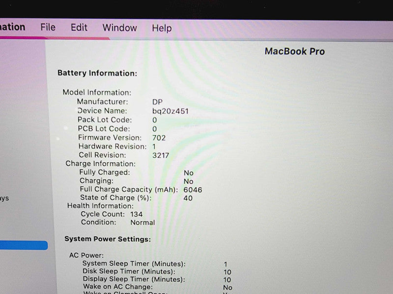 Apple Macbook Pro 2015 13\\" Core i5-5257U @ 2.7GHz 8GB DDR3 120GB SSD (
