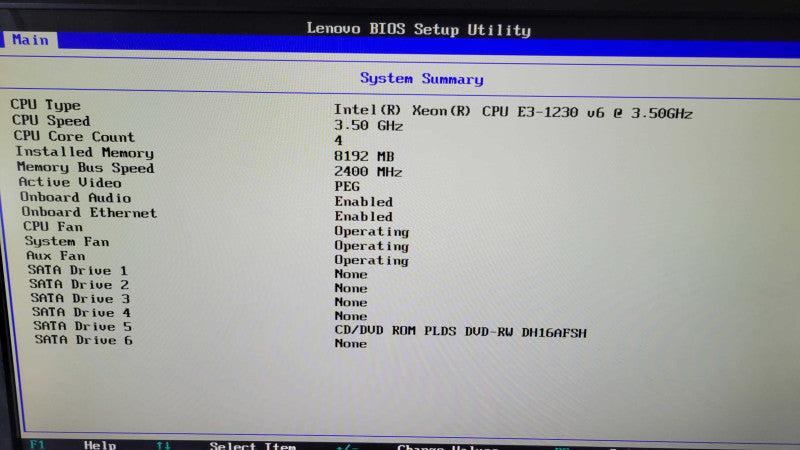 Lenovo P320 - Xeon E3-1230 v6 | 8GB RAM | NO HDD %