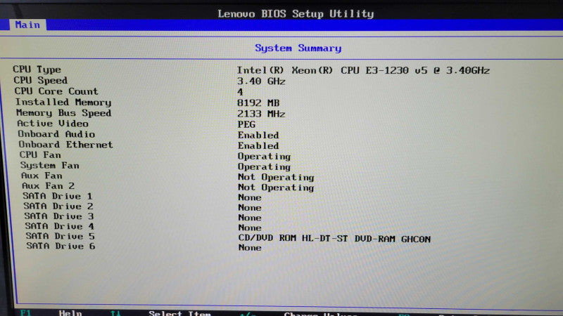 Lenovo P310 - Xeon E3-1230 v5 | 8GB RAM | NO HDD %\t %