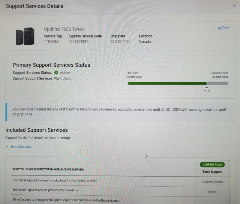 Dell OptiPlex 7080, Core i5-10600 3.3GHz, 8GB DDR4 250GB SSD, READ _