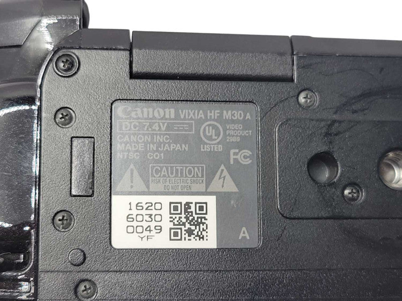 Canon VIXIA HF M30 Camcorder, No Battery/SD Card, READ Q_