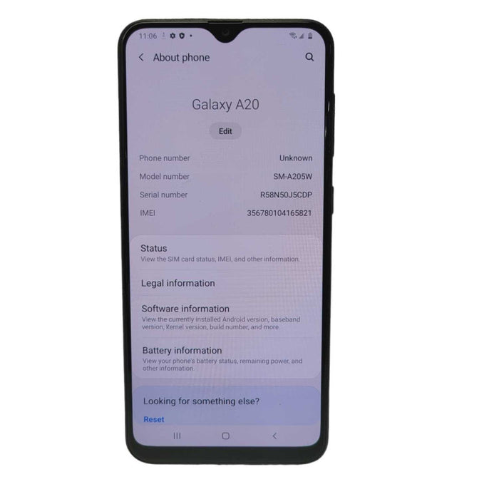 Samsung Galaxy A20 SM-A205W 32GB UNLOCKED  -