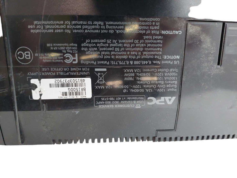APC Back UPS Pro 1500 Model: BR1500G ?