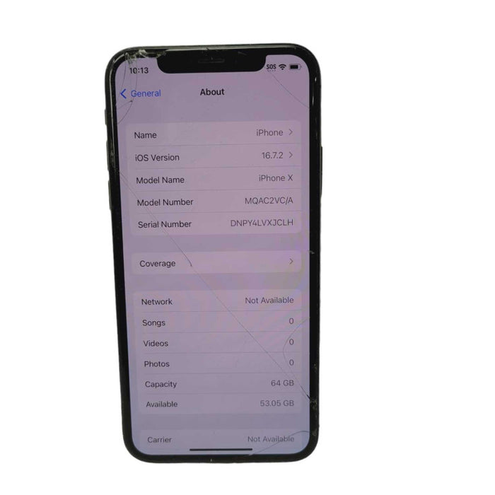 Apple iPhone X 64GB UNLOCKED Plz READ  -