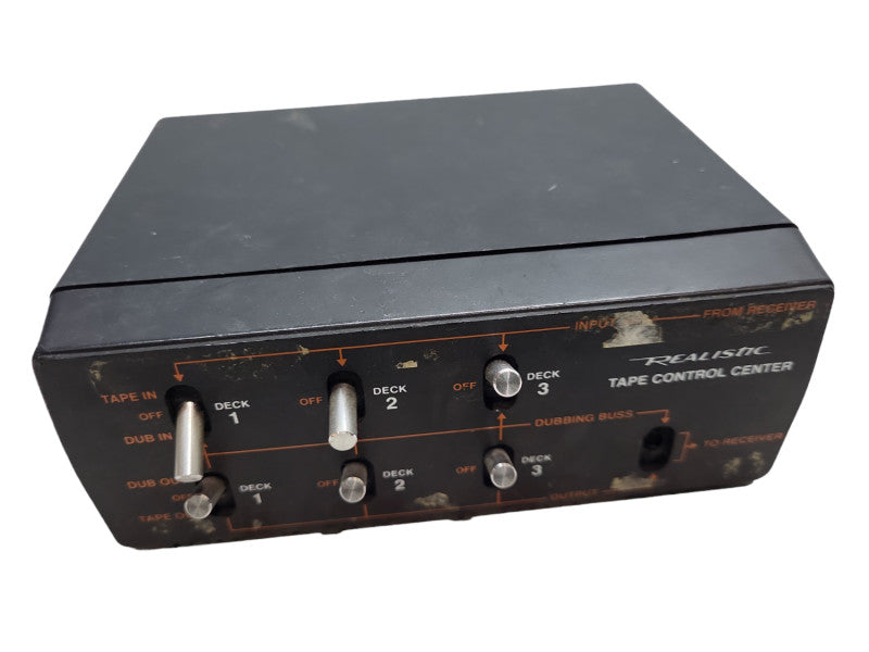 Vintage RadioShack Realistic 3-Deck Stereo Tape Control Center &