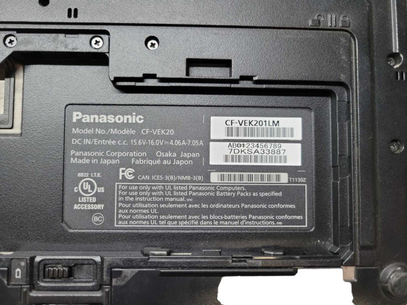 Panasonic Toughbook CF-20 - Core m5-6Y57 | 16GB RAM | NO SDD |10410 HRS %