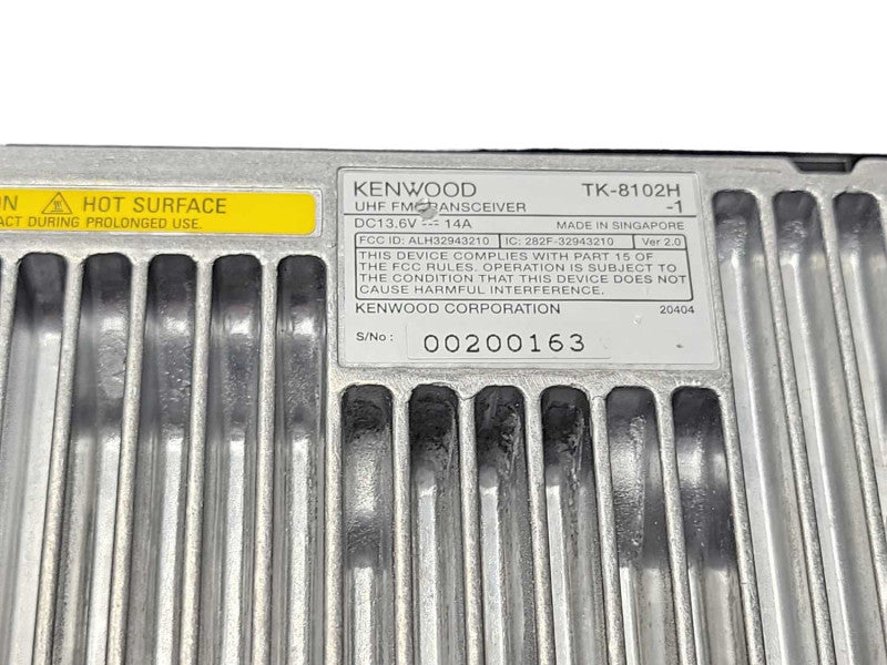 KENWOOD TK-8102H-1 UHF TRANSCEIVER READ _